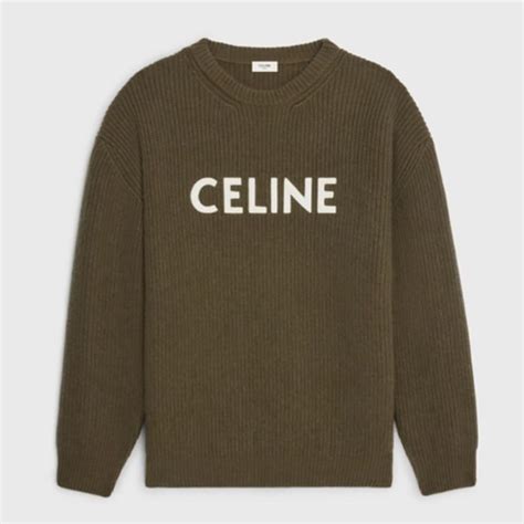 green celine sweater|Celine sweaters for sale.